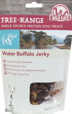 Wild Eats Water Buffalo Jerky Dog Treats - Buffalo - 3 Oz