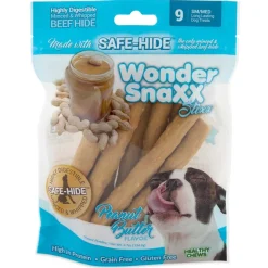 Wonder SnaXX StiXX Peanut Butter Dog Treats Peanut Butter - 4.7 Oz - Small/Medium - 9 Count
