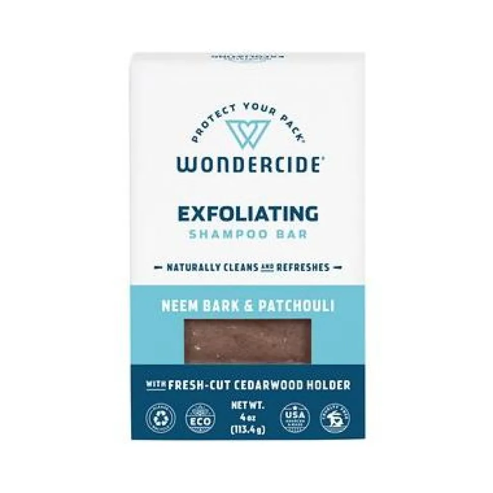 Wondercide All-Natural Exfoliating Neem Bark Cat and Dog Shampoo Bar - 4 oz Bar