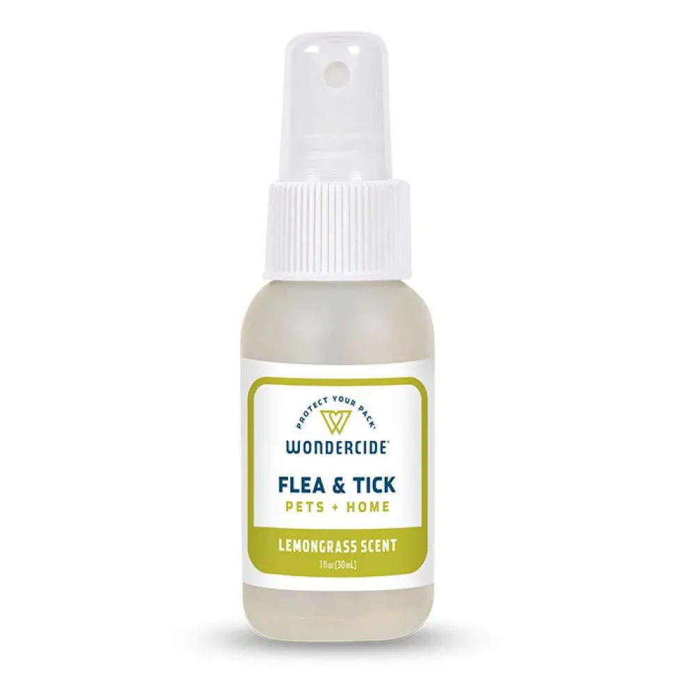 Wondercide Mosquito Flea and Tick Spray for Pets and Home - Cedar & Lemongrass - 1 oz Trial Bottle - Case of 12