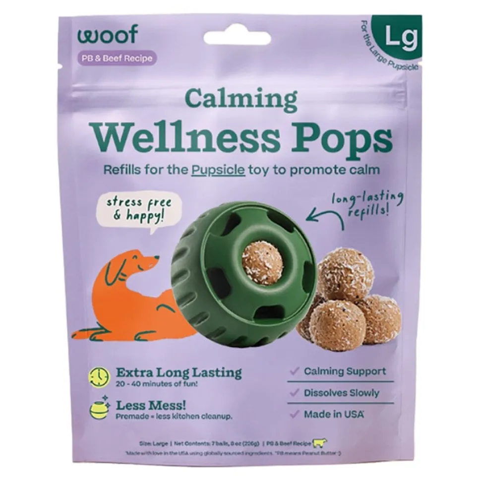 Woof Pops Calming Support and Vitamin Dog Treats - Pupsicle Refill Pops