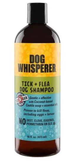 YAYA Organics Dog Whisperer All-Natural Plant-Based Flea and Tick Dog Shampoo - 16 Oz