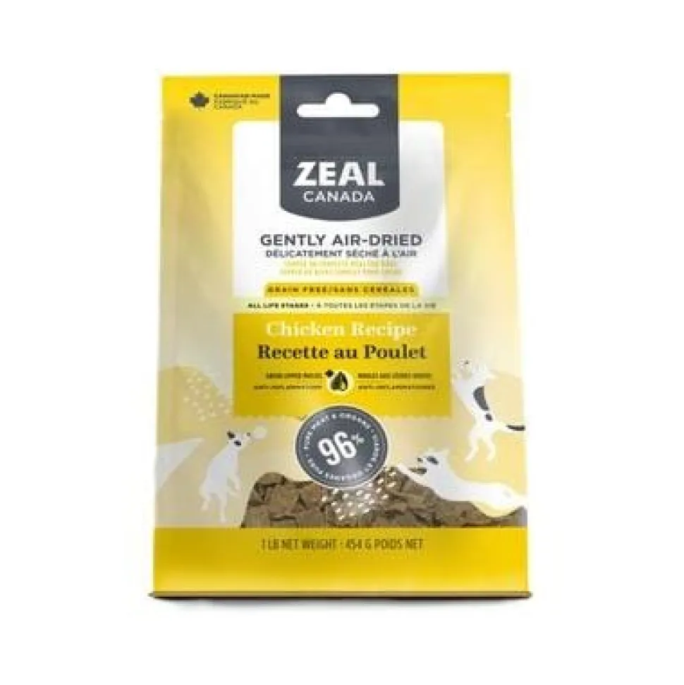 Zeal Grain-Free 96% Chicken Recipe Gently Air-Dried Dog Food - 1 Lb