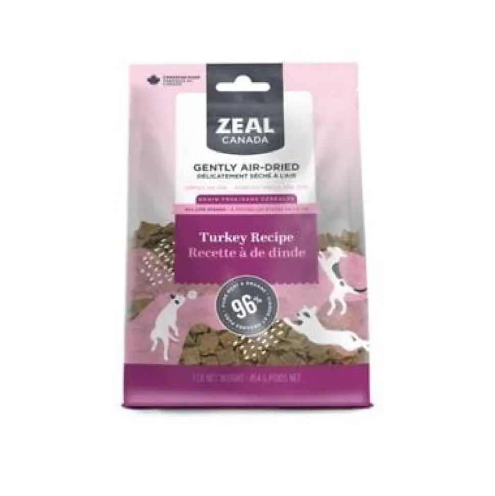 Zeal Grain-Free 96% Turkey Recipe Gently Air-Dried Dog Food - 1 Lb