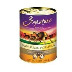 Zignature Kangaroo Formula Canned Dog Food - 12/13 oz Cans - Case of 1