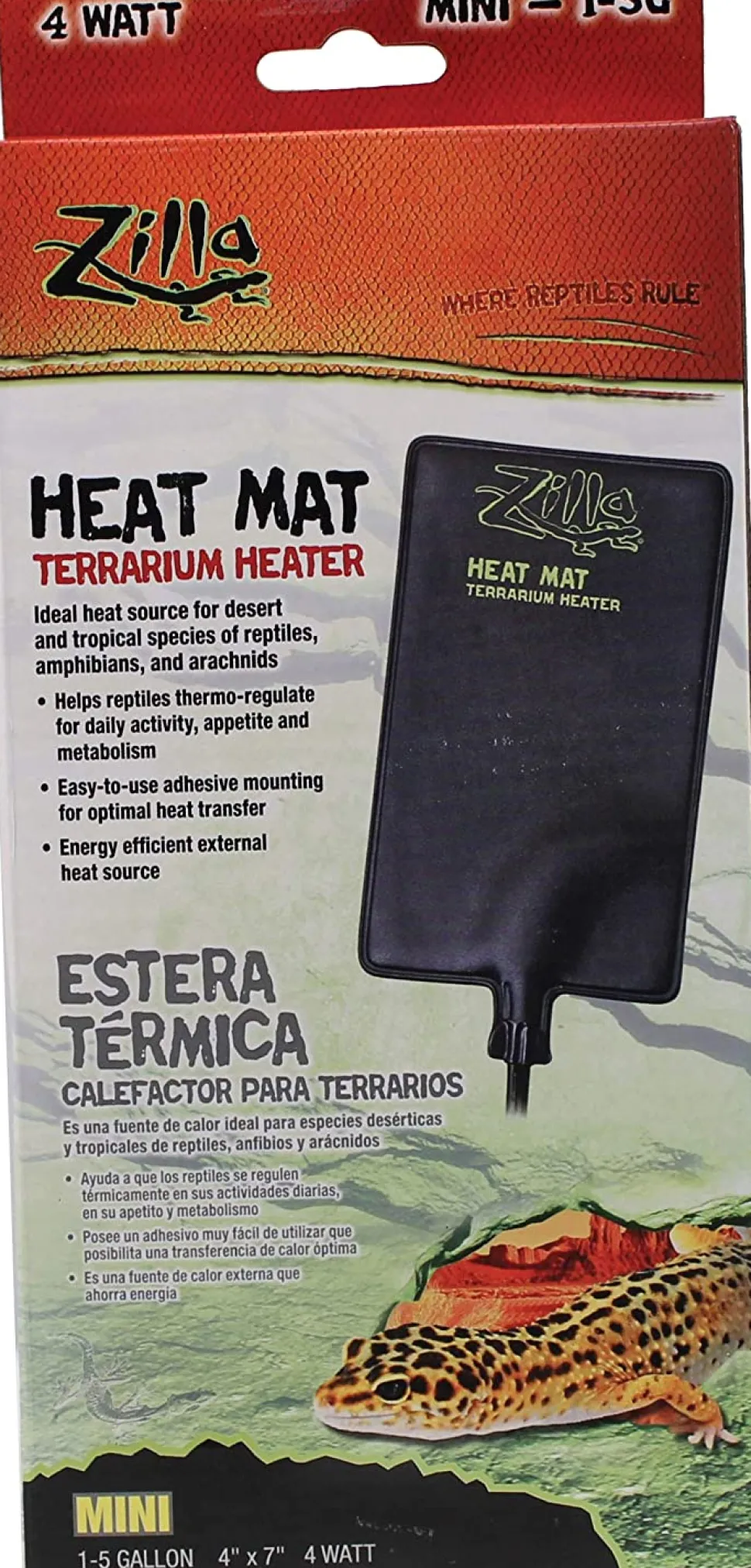 Zilla Heat Mat Terrarium Heater - Mini