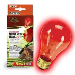 Zilla Incandescent Night Red Heat Bulb - 75 W