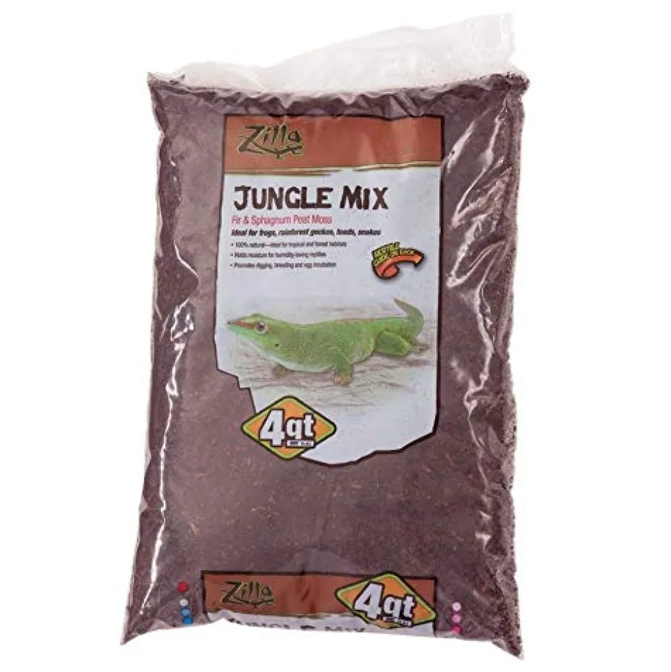 Zilla Jungle Mix Premium Reptile Bedding - 4 qt