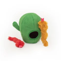 Zippy Paws Burrow Snakes in Cactus Interactive Crinkle and Plush Cat Toy - Small
