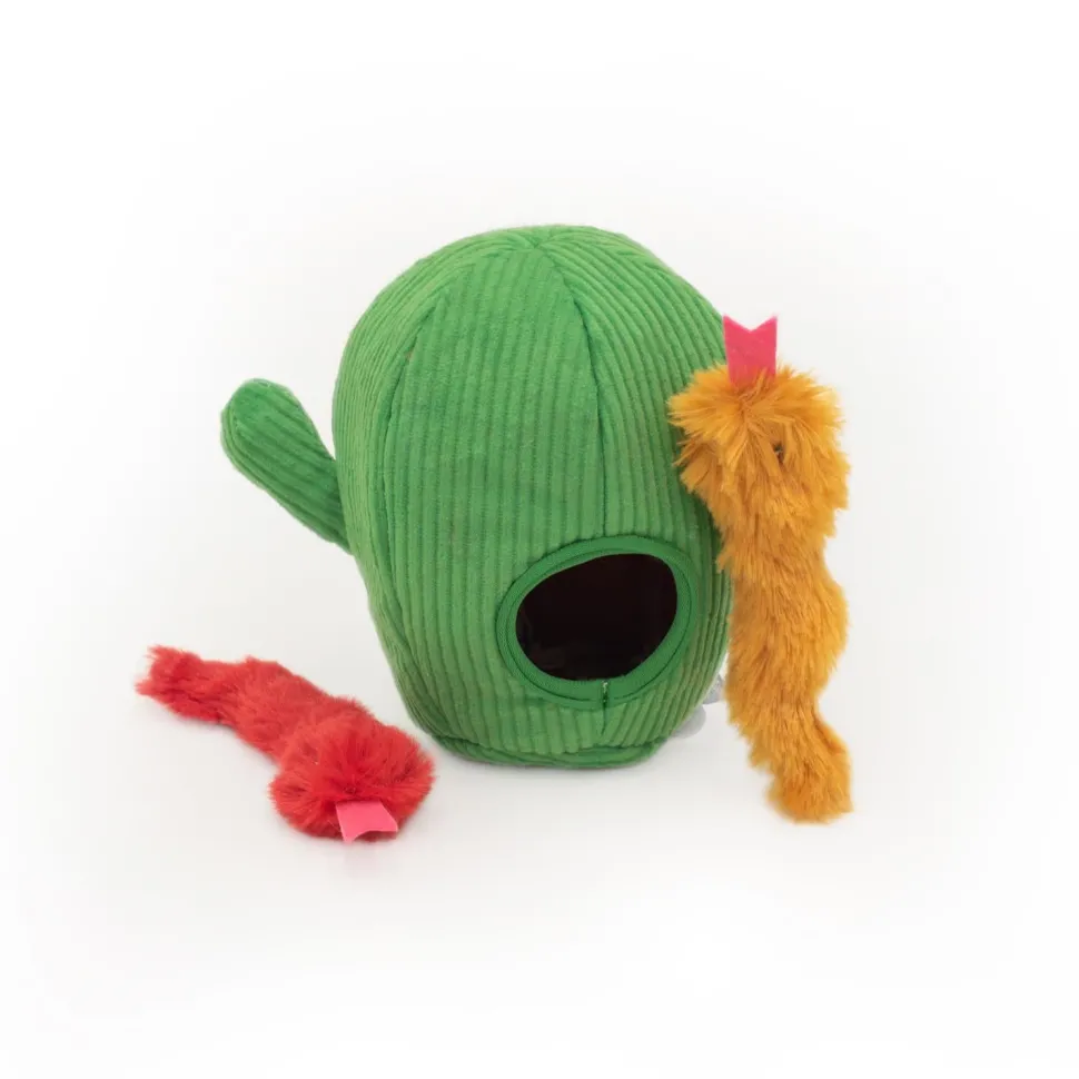 Zippy Paws Burrow Snakes in Cactus Interactive Crinkle and Plush Cat Toy - Small