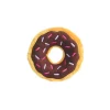 Zippy Paws Donutz Brown Chcocolate Glazed with Sprinkles Squeak and Plush Dog Toy - Junior - Small