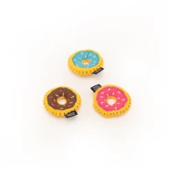 Zippy Paws Donutz Glazed Plush Catnip Cat Toy - 3 Pack