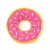 Zippy Paws Donutz Pink Strawberry Glazed with Sprinkles Squeak and Plush Dog Toy - Jumbo - Extra Large
