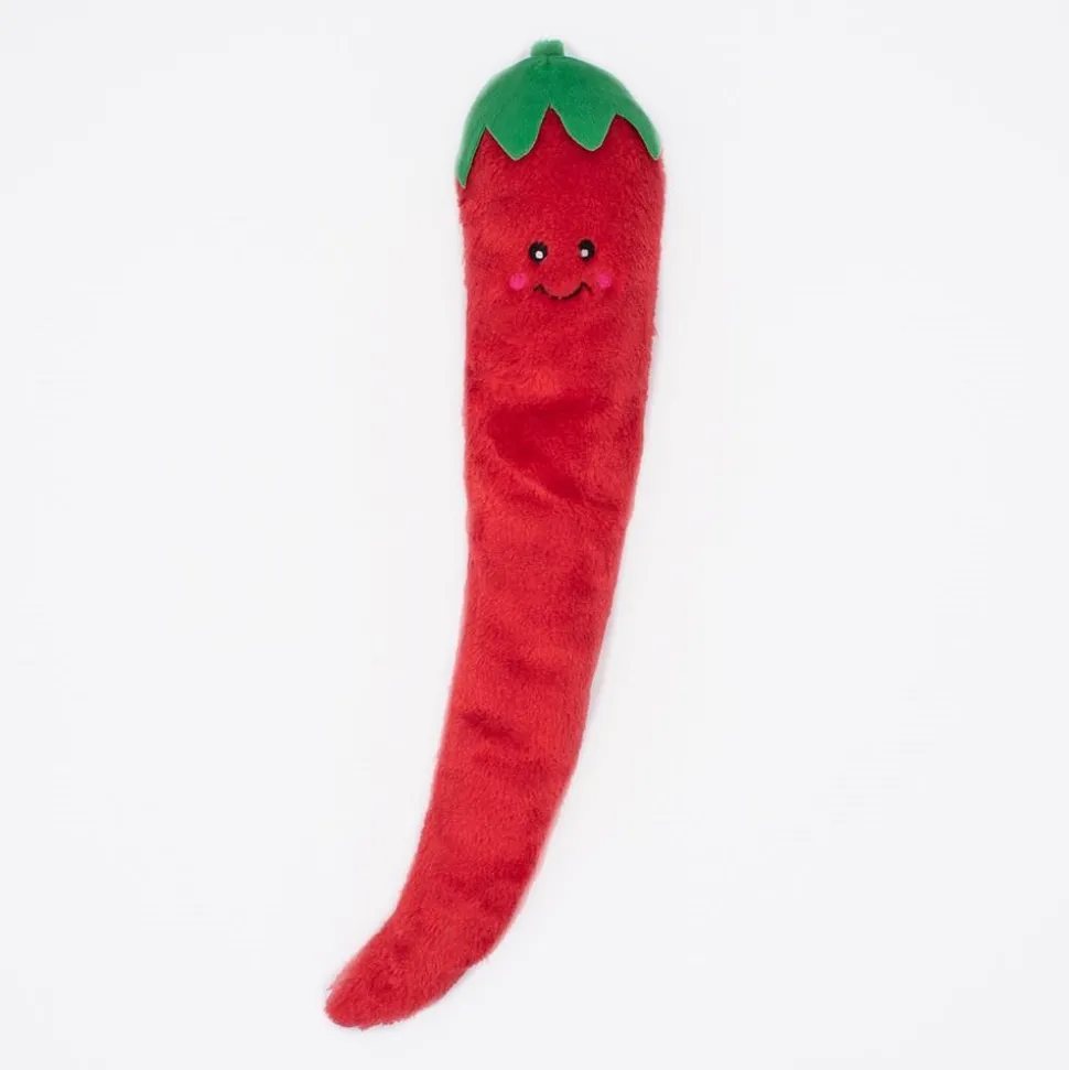 Zippy Paws Jigglerz Pepper Shake and Squeak Soft Dog Toy - Large