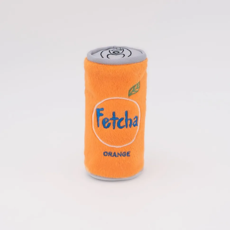 Zippy Paws Squeaky Fetcha Beverage Can Squeak and Plush Dog Toy - Small