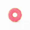 Zippy Paws ZippyTuff Donutz Strawberry Sprinkles Squeak and Chew TPR Rubber Dog Toy - Pink - Small