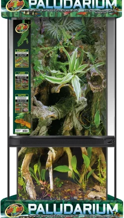 Zoo Med Laboratories Aquarium Terrarium or Paludarium Habitat Tank - 10 Gallons - L:18" X W:18" X 36" Inches