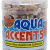 Zoo Med Laboratories Aqua Accents Light River Pebbles Salt and Freshwater Decorative Aquarium Substrate - .5 Lbs