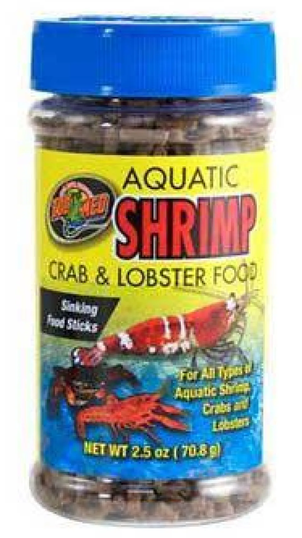 Zoo Med Laboratories Aquatic Shrimp Crab and Lobster Dry Food - 2.5 Oz