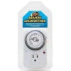 Zoo Med Laboratories AquaSun Single Plugin Outlet 24-Hour Aquarium Timer - White