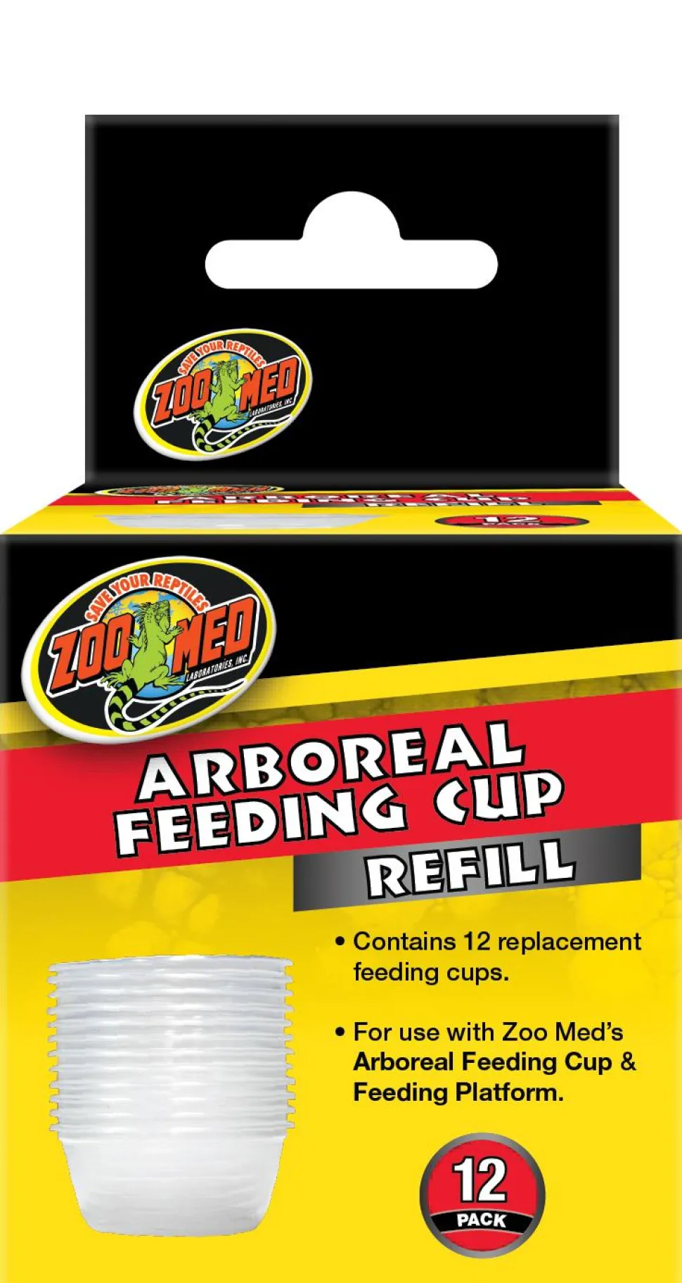 Zoo Med Laboratories Arboreal Freeze-Dried Refill Feeding Cups - 12 Count