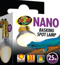 Zoo Med Laboratories Basking Nano Spot Reptile Heating Lamp - 25 Watt