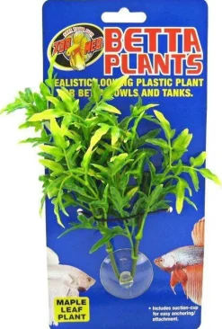 Zoo Med Laboratories Betta Plants™ Maple Leaf Plastic Plant for Betta Bowls & Tanks