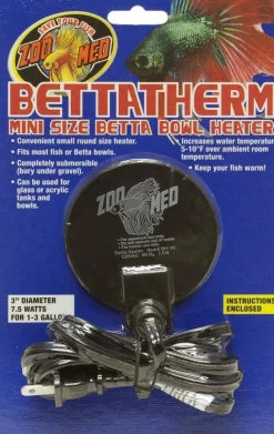 Zoo Med Laboratories BettaTherm™ Aqua 7.5 Watt Betta Bowl Heater Mini