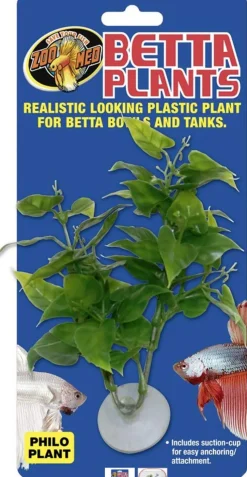 Zoo Med Laboratories Betta Philo Plastic Plant Aquarium Décor