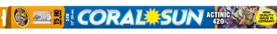 Zoo Med Laboratories Coral Sun Actinic 420 Coral T8 Marine Aquarium Lighting Bulb - 32 Watt - 48" Inches