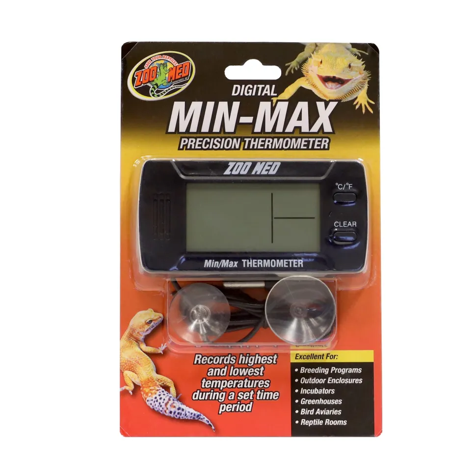 Zoo Med Laboratories Digital Min/Max Precision Reptile Terrarium Thermometer