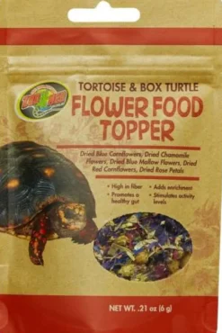 Zoo Med Laboratories Flower Blend Freeze-Dried Tortoise and Box Turtle Food Topper - .21 Oz