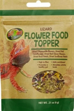 Zoo Med Laboratories Flower Blend Lizard Freeze-Dried Food Topper - .21 Oz