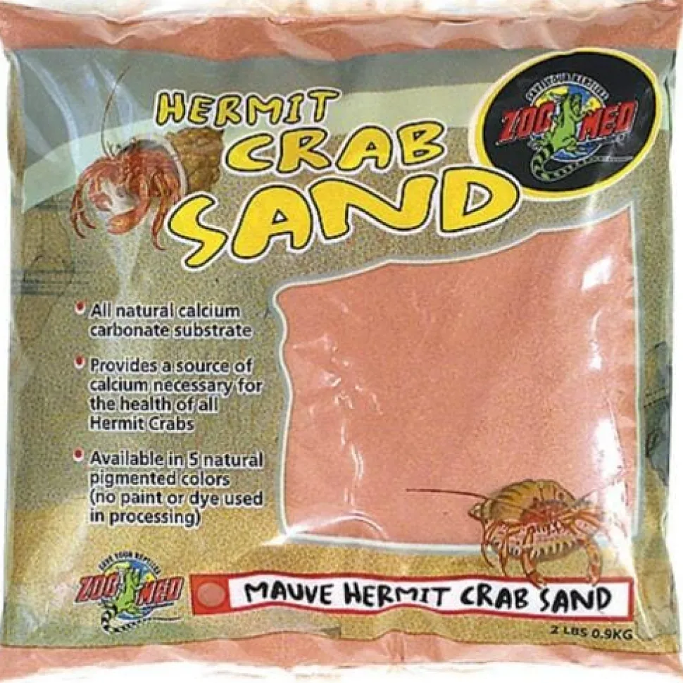 Zoo Med Laboratories Hermit Crab Sand Mauve Color - 2 Lbs