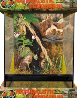 Zoo Med Laboratories Naturalistic Terrarium with Door and Screen Cover - Extra Large - L:18" X W:18" X H:24" Inches