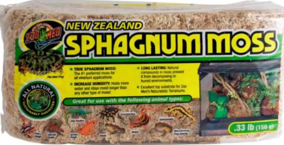 Zoo Med Laboratories Natural New Zealand Sphagnum Moss Reptile and Insects Terrarium Substrate
