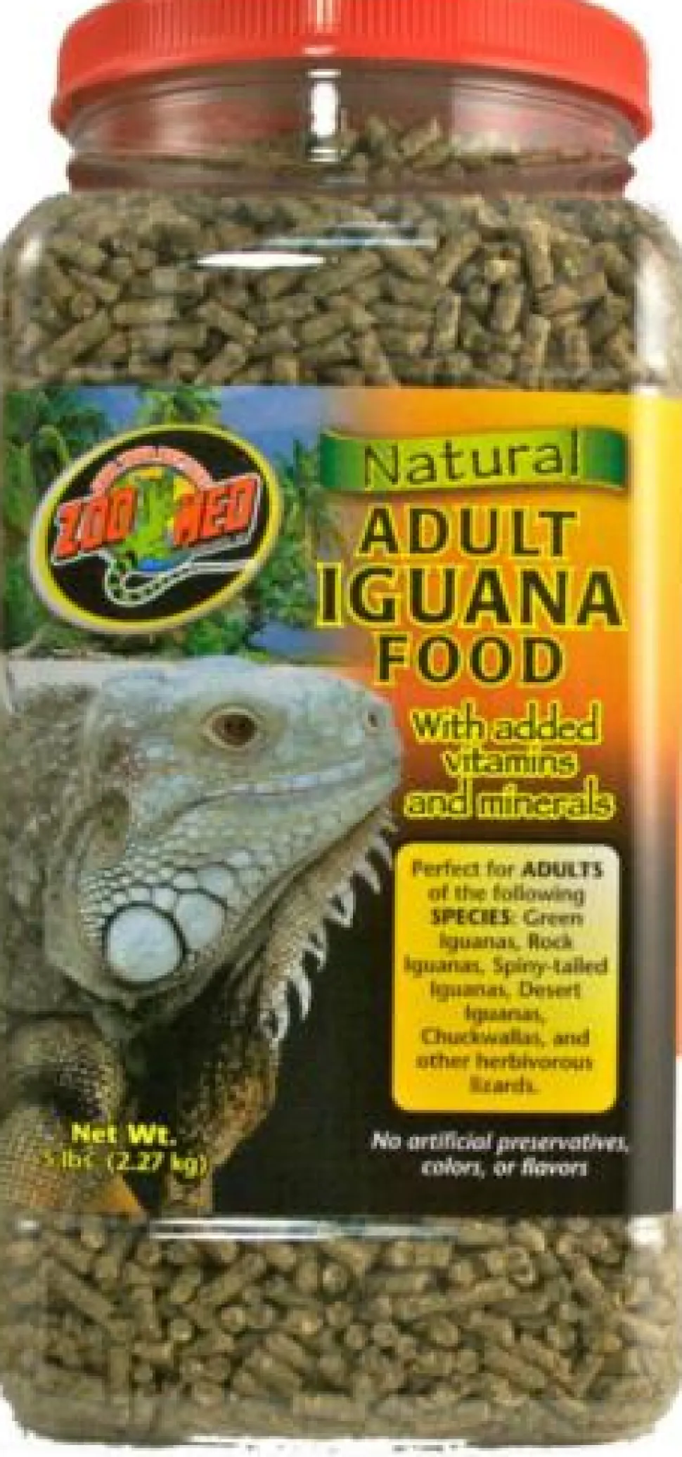 Zoo Med Laboratories Natural Adult Iguana Pellets Dry Food - 5 Lbs