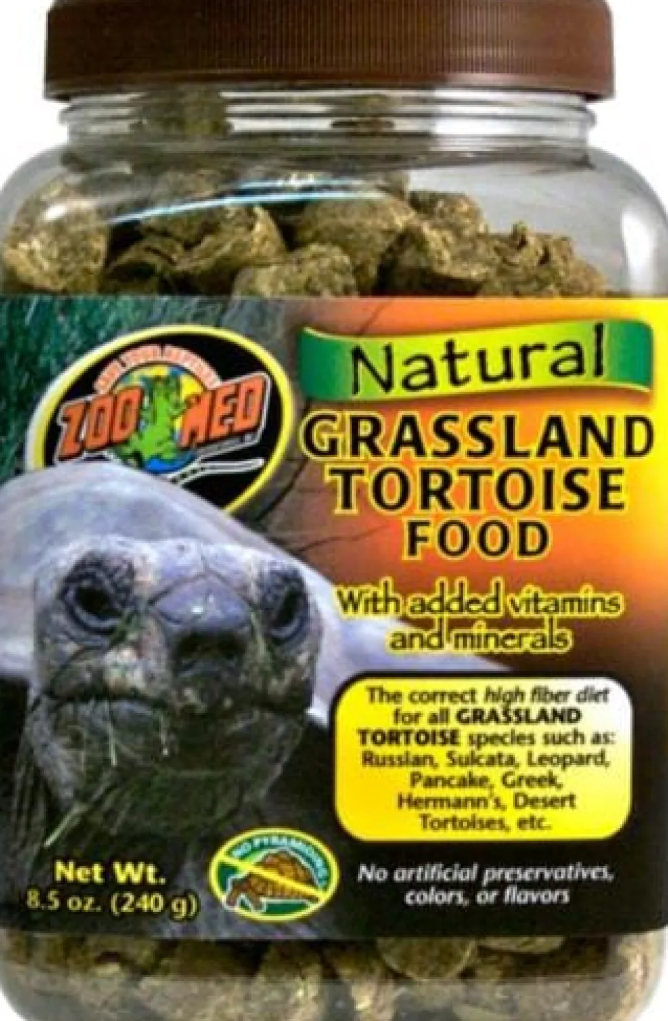 Zoo Med Laboratories Natural Grassland Tortoise Food - 8.5 Oz