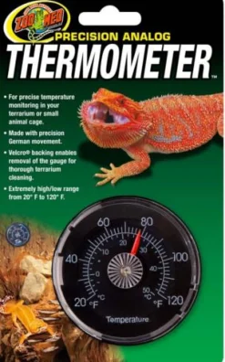 Zoo Med Laboratories Precision Analog Terrarium Thermometer