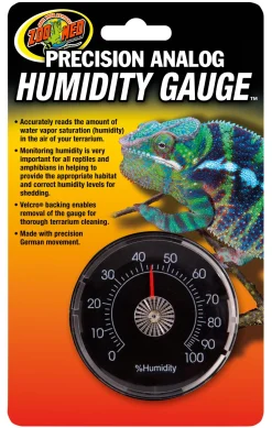 Zoo Med Laboratories Precision Analog Humidity Guage for Terrarium
