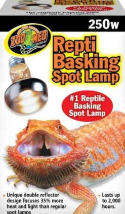 Zoo Med Laboratories Repti Basking Reptile Heating Spot Lamp - 250 Watt
