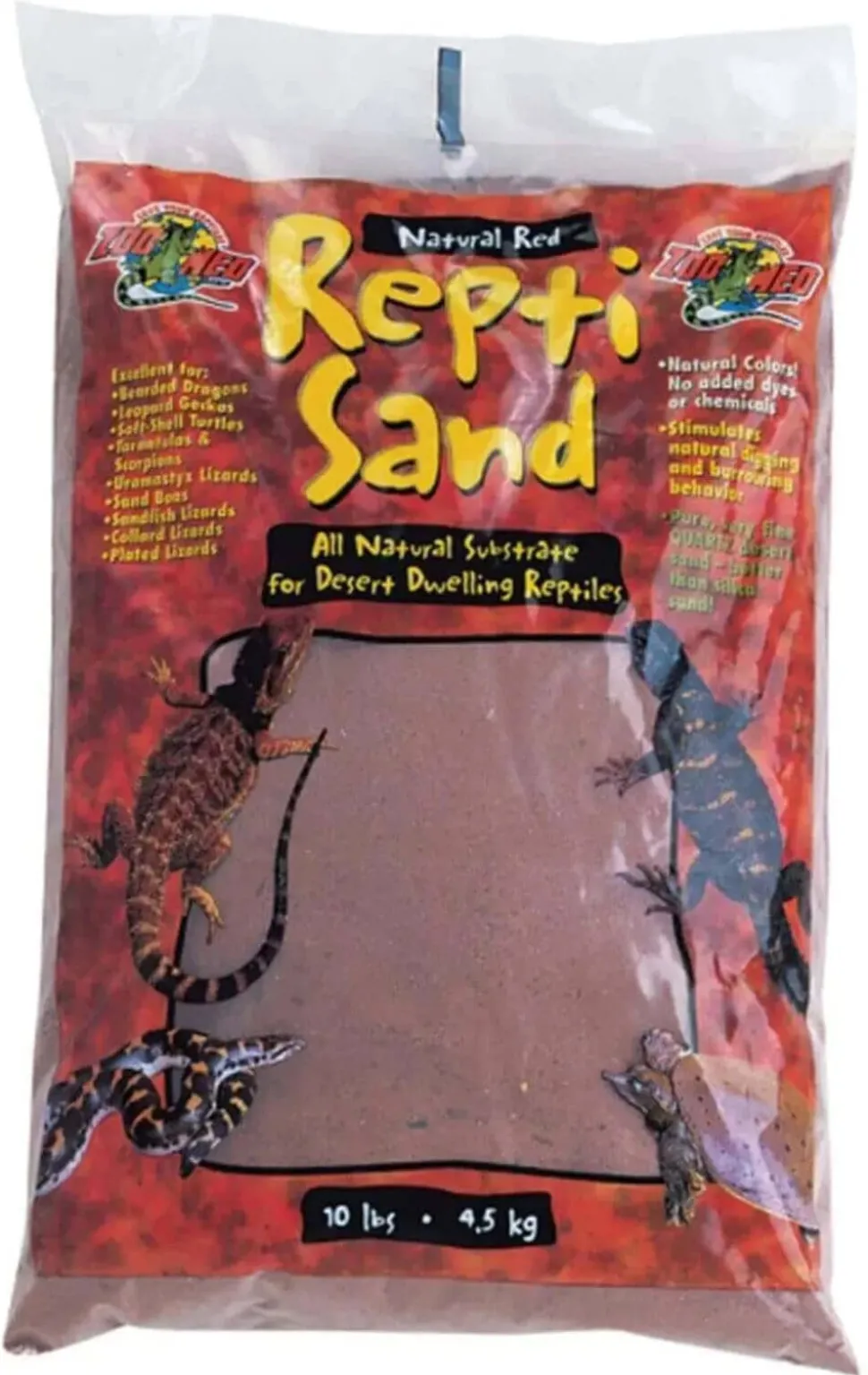 Zoo Med Laboratories Reptisand® All Natural Terrarium Sand Natural Red - 10 Lbs