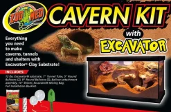 Zoo Med Laboratories Reptile Cavern Kit Excavator with Clay Substrate - 12 Lbs