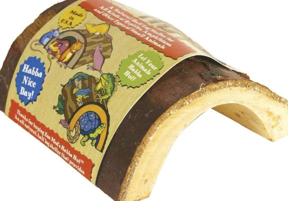 Zoo Med Laboratories Reptile Habba Hut™ for Reptiles, Amphibians & Small Animals Medium - 2.75 X 4.75 X 5 Inch