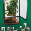 Zoo Med Laboratories ReptiBreeze Reptile Cage with Open-Air Auluminum Screen - Large - L:18" X W:18" X H:36" Inches