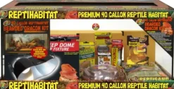 Zoo Med Laboratories ReptiHabitat Bearded Dragon Tank and Starter Kit - 40 Gallon
