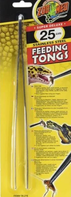 Zoo Med Laboratories Super Deluxe 10 Inch Stainless Steel Feeding Tongs