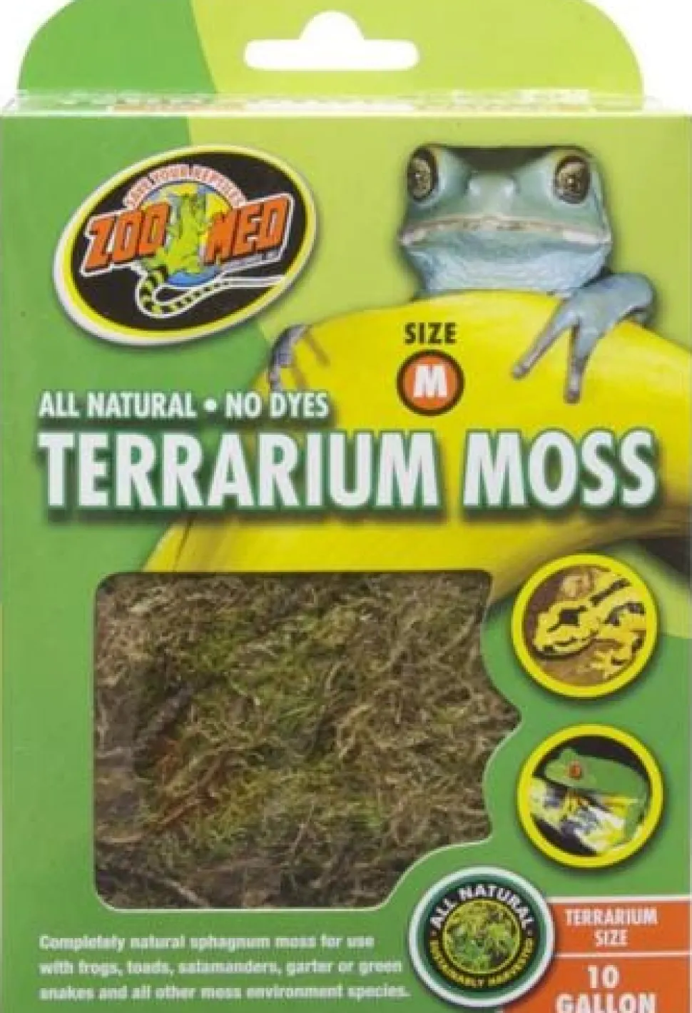 Zoo Med Laboratories Terrarium Moss for Amphibians & Wetland Environment Reptiles - 10 Gal