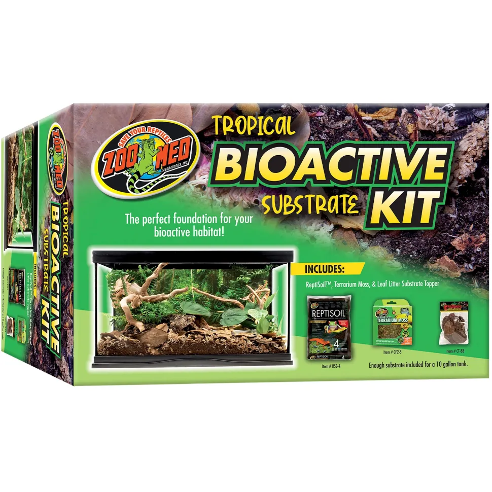 Zoo Med Laboratories Tropical Bioactive Reptile Substrate Kit