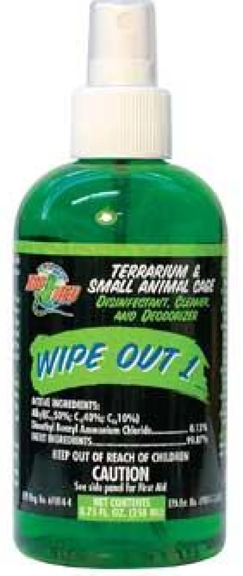 Zoo Med Laboratories Wipeout All-Natural Terrarium and Small Animal Disinfectant Cleaner and Deodorizer - 32 Oz